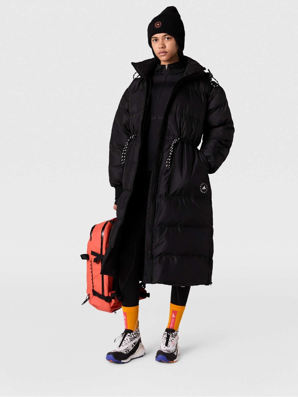 (Black): NWT Adidas Stella McCartney TrueCasuals Long Padded Coat XL